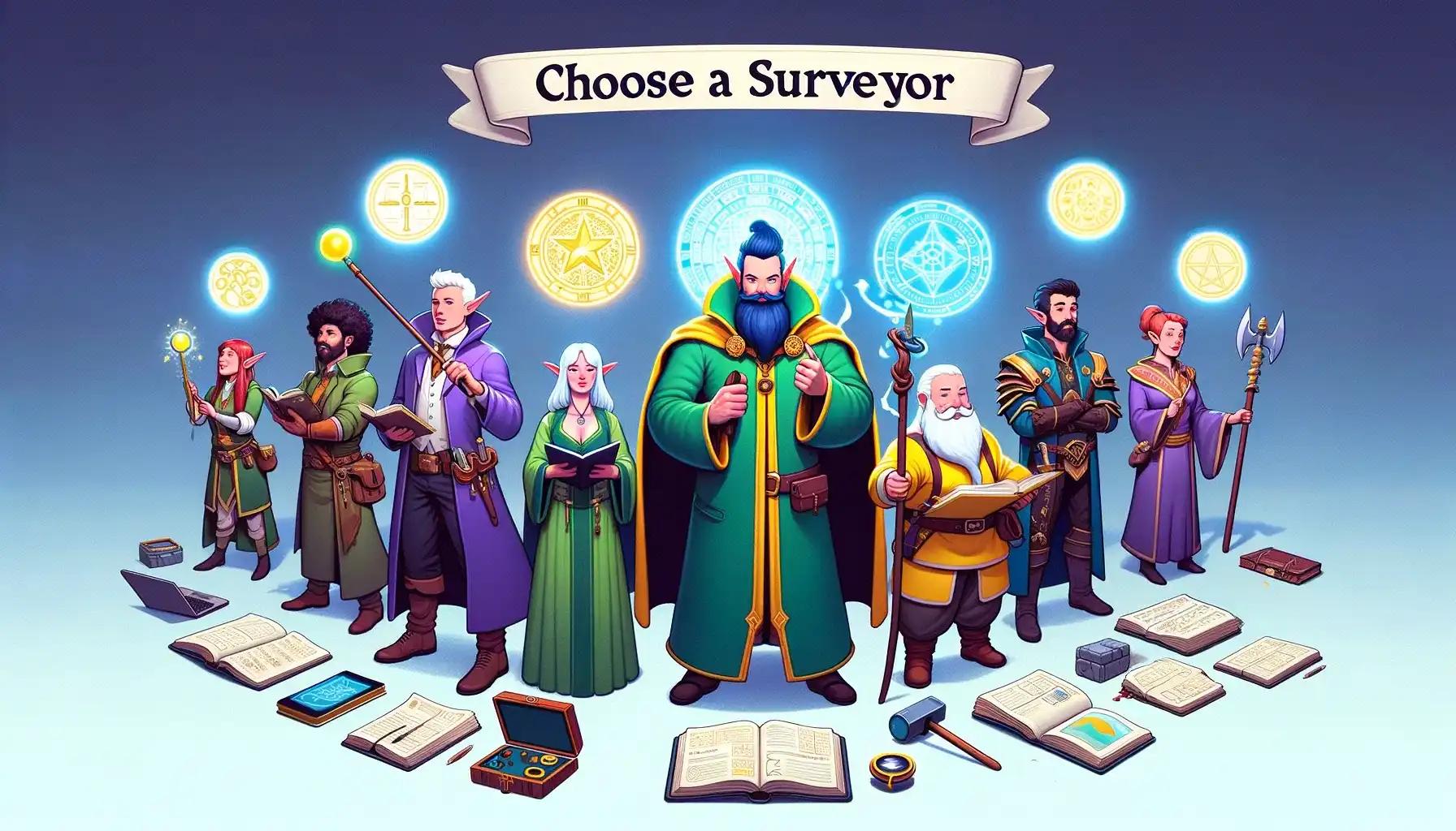 Choose a surveyor